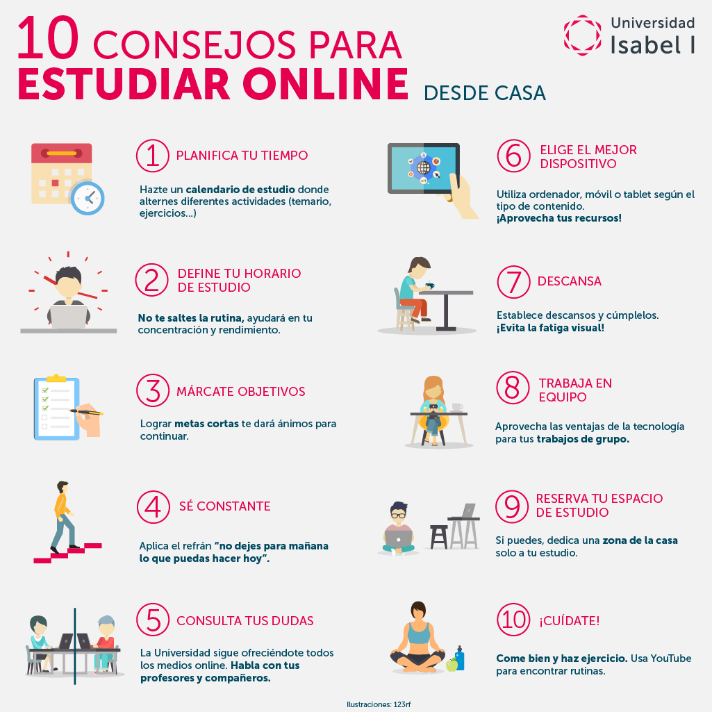 10 consejos estudiar online