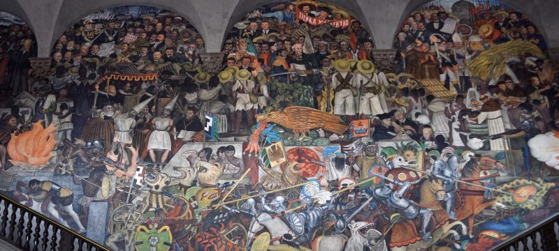 Diego Rivera: Mural de la conquista, Palacio Nacional de Méjico