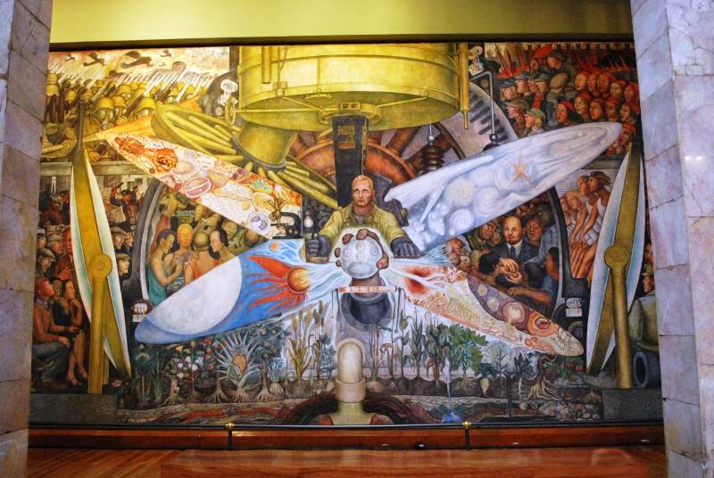 Diego Rivera: Mural del Palacio de Bellas Artes de Méjico (1934).