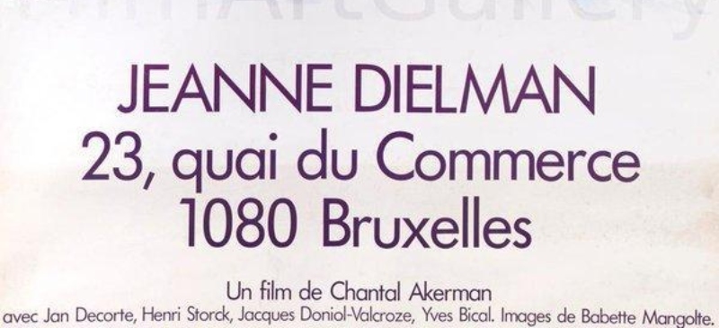 Portada película Jeanne Dielman 23, quai du Commerce 1080, Bruxeles