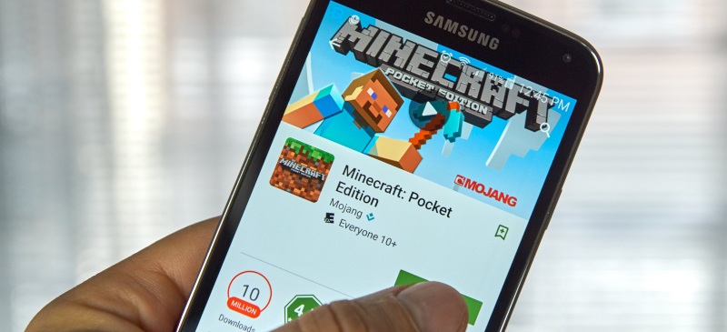 Minecraft en el teléfono móvil