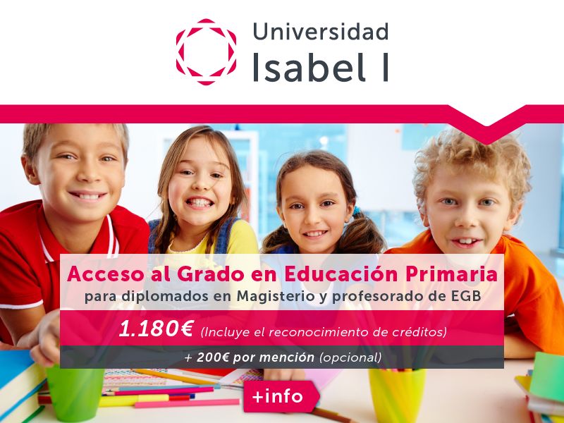 Cursar el Acceso al Grado en Educación Infantil y/o Primaria nunca ha sido tan fácil