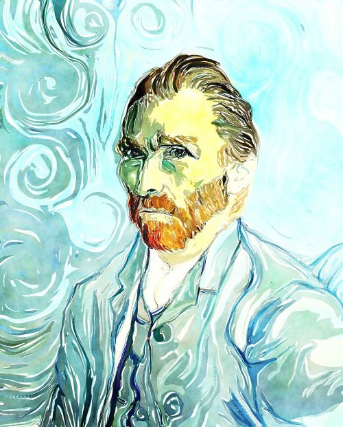 Acuarela autorretrato de Van Gogh (completa)