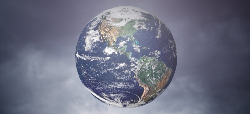 Bola del mundo en representación del ahorro de energía