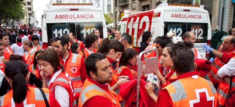 Cruz Roja española en Pamplona