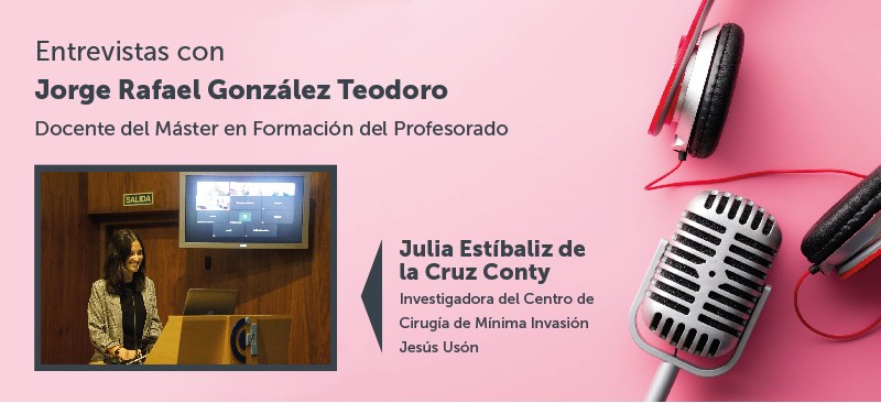 Carátula de la entrevista con Julia Estíbaliz de la Cruz