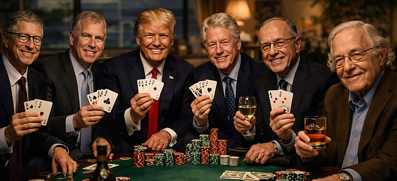 Imagen sobre las personas que aparecen en los papeles de Epstein. Fuente: Inteligencia Artificial