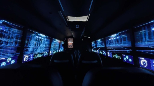 Interior del VR Bus