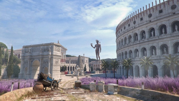 Reconstrucción virtual en 3D del área del Coliseo