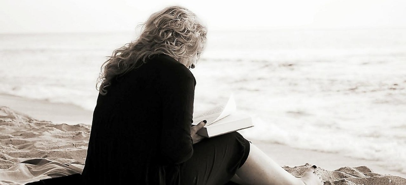 lectura en la playa