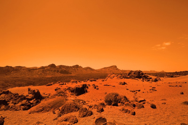 La superficie de Marte