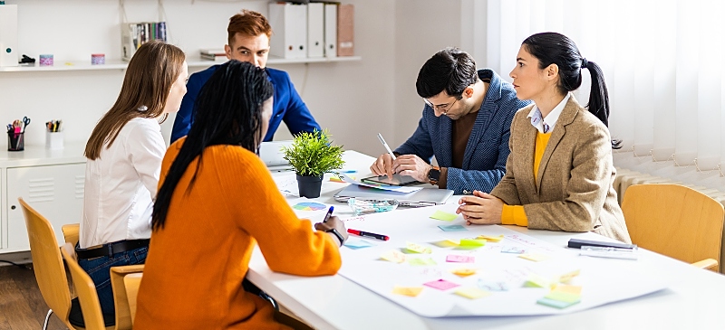 Equipo de trabajo en la planificación estratégica de la empresa