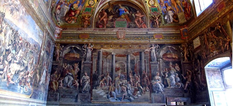 Salas Rafael en el Museo Vaticano. Arte barroco