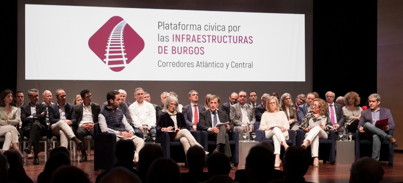 Miembros fundadores de la Plataforma Cívica de Infraestructuras de Burgos