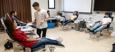 Sala de donación de sangre