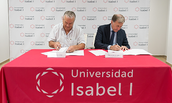 Firma del convenio entre la Universidad Isabel I y la Federación de Balonmano de Castilla y León