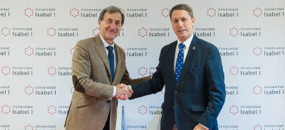 apretón de manos entre ambos