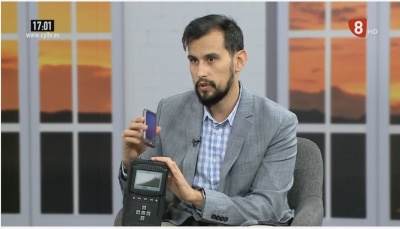 Víctor Rodríguez con un Mediascape