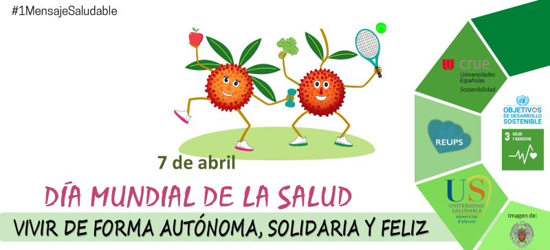Infografía del Día Mundial de la Salud realizada por la Universidad de Alicante