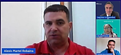 Alexis Martel durante su exposición