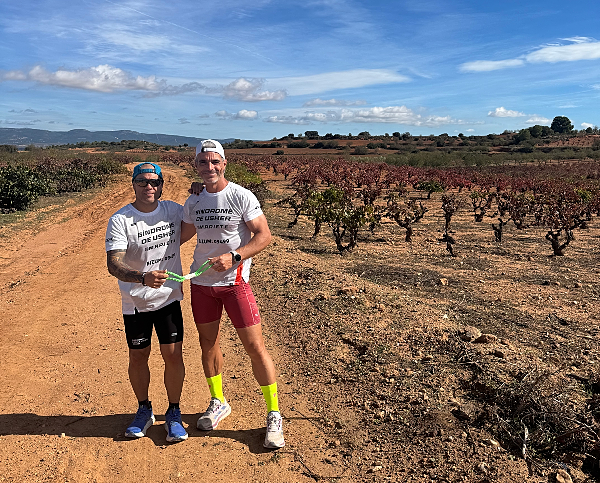 Reto Madrid-Valencia 438kms en 7 días guiando atleta sordo ciego por la ceguera infantil (etapa final Madrid)