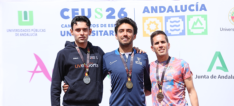 Amadeo, bronce en CEU Atletismo