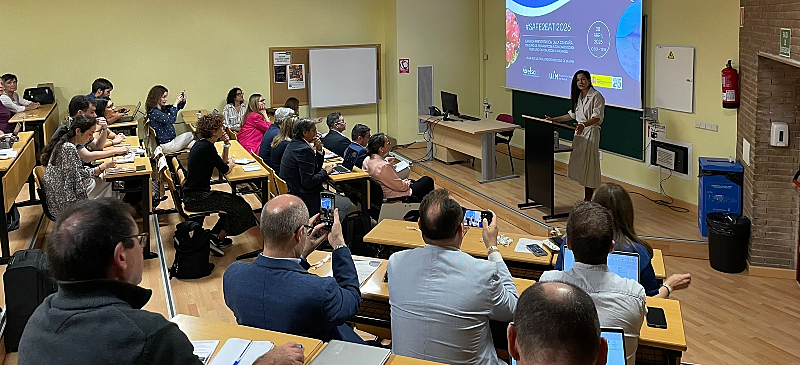 Beatriz Robles en la presentación de 'Safe2EAT' 2026
