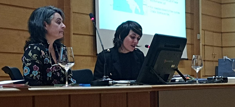 Belén Ozarín durante su intervención