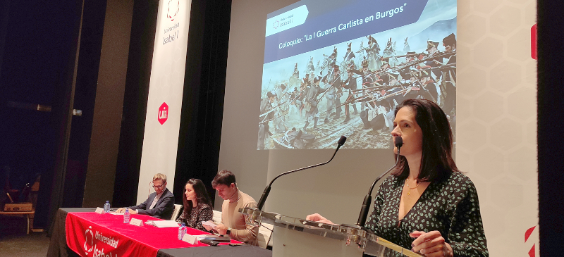 Inauguración del coloquio sobre la I Guerra Carlista en Burgos