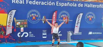 Carlos Chacón durante el campeonato