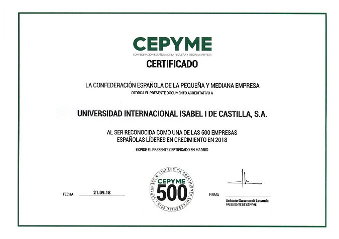 Certificapdo CEPYME500