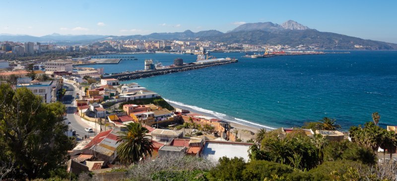 Vista panorámica de Ceuta