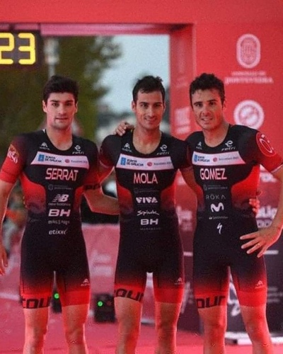 Compartiendo podium con Gómez Noya y Mario Mola