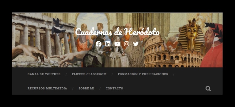Cabecera de la web Cuadernos de Heródoto