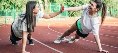 Actividad física de dos adolescentes