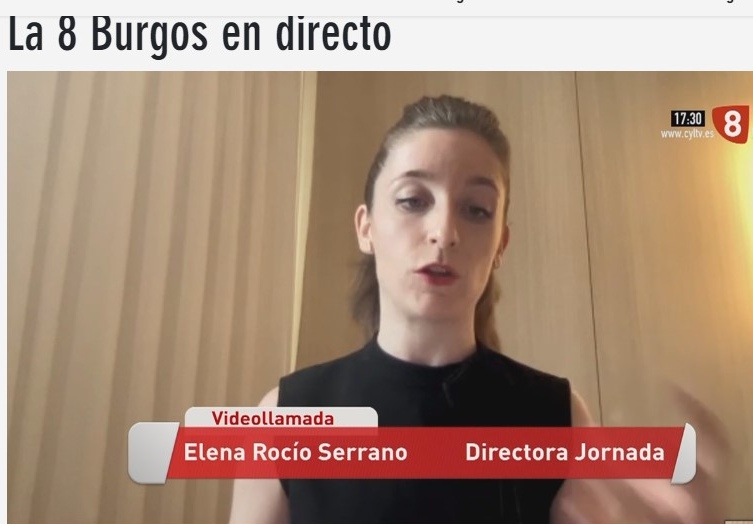 Elena Rocío Serrano en el Magazine de la 8 Burgos