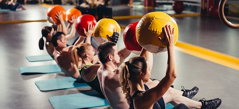 Entrenamiento de Fitness en el gimnasio
