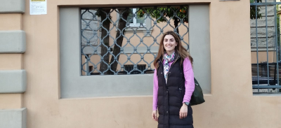 Ester Renedo en la Universidad Unitelma Sapienza