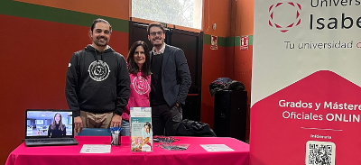 Equipo de la Universidad Isabel I en la Feria SportEdu
