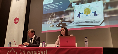 Rector y Virginia en el congreso