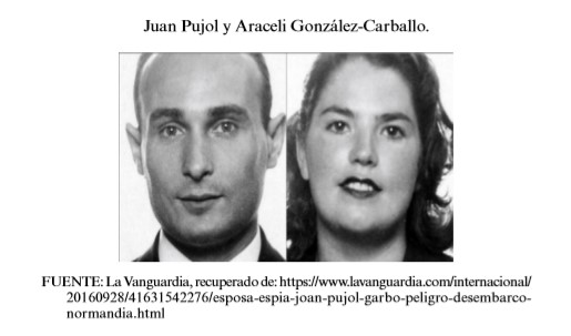 Juan Pujol y su esposa en la década de los años 40