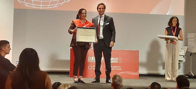 Graduación de una de las alumnas