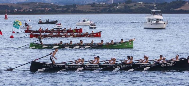 Foto de regata de traineras.Fuente: El diario Montañés