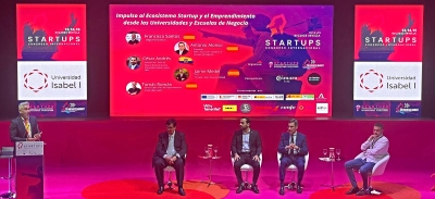 Tomás Román en el congreso internacional de startups