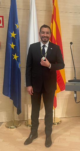 Patricio con medalla