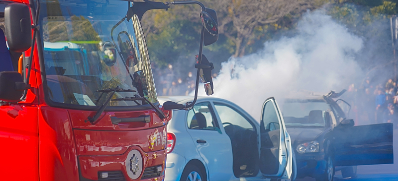 Incendio de coche eléctrico en Yokohama, Japón