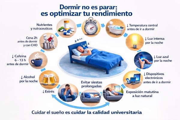 Infografía sobre hábitos de sueño saludables