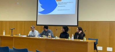 Daniel Aquillué durante su participación en las jornadas sobre divulgación en redes sociales