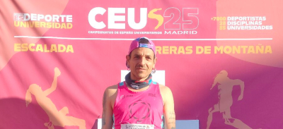 José Luis en la carrera de montaña