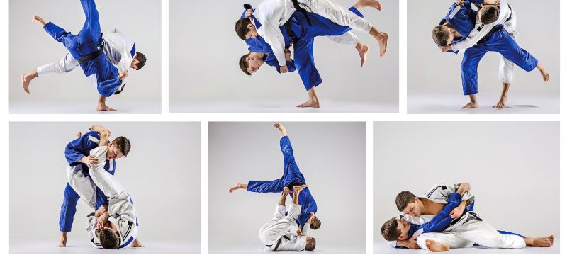 Judo, varias posturas